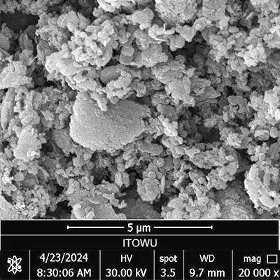 D50約1.7μmの六方晶窒化ホウ素粉末SEM画像